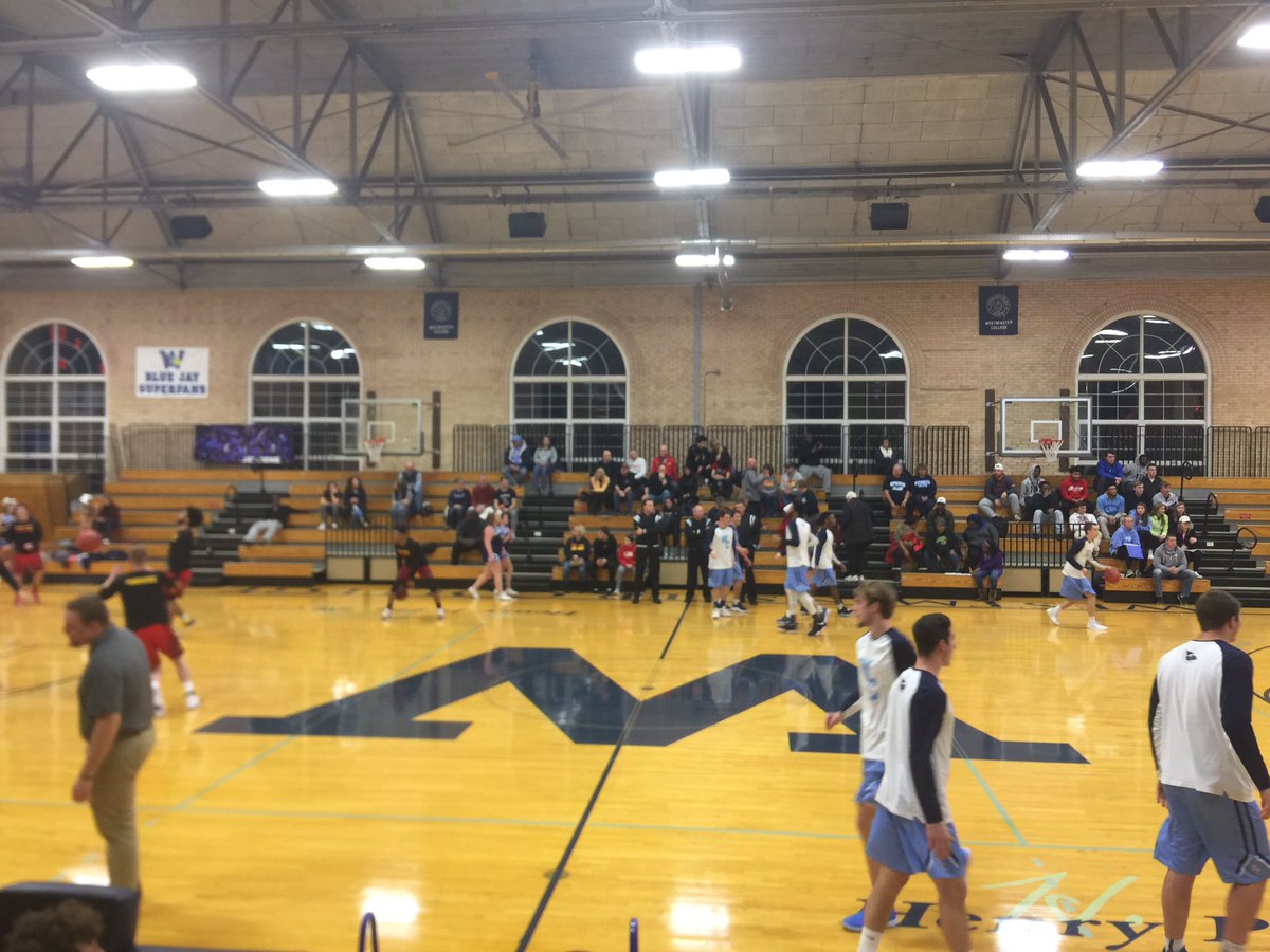JamesStanleyPxP's tweet photo. 10 minutes away from #WestminsterBlueJaysMBB 2018 season tipping off:

#SimpsonStorm (0-1, 0-0 #ARC)
@WC_BlueJays (0-0, 0-0 #SLIAC)

📺/💻: https://t.co/RJtPuwVsI4

Join @Nashwalker9 and I for the call on the Blue Jays Sports Network. https://t.co/rfPPktZoP1