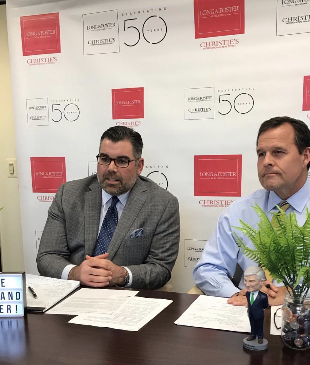Spotted on today’s Facebook live session with <a href="/longandfoster/">Long & Foster</a> Presidents, Boomer Foster &amp; Gary Scott. Answering the question “why Long &amp; Foster?” and touching on <a href="/amazon/">Amazon</a> HQ2. Thanks for showering us with knowledge, yet again!! 🧠 #fortheloveofhome #AmazonHQ2