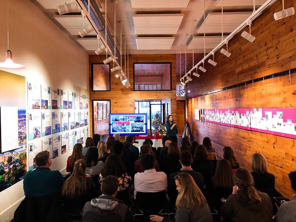 What an amazing time we had today at the WIA Exhibit Exploration! Thanks to Kristine Harding, FAIA for taking the time to discuss with us the process of becoming an AIA fellow. A warm thank you to our Title Sponsor Davis Architects!