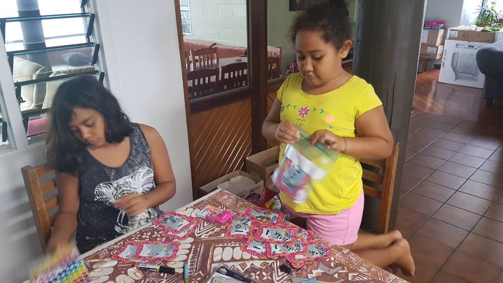 #ElectionDay2018 - My nieces are not eligible to vote but they are doing their part 4 #democracy by making gratitude packs for polling officials.They also want more women in Parliament. #Never2Young2BeWoke #Vote4Women #MoreWomenInTheHaus #RepresentationMatters