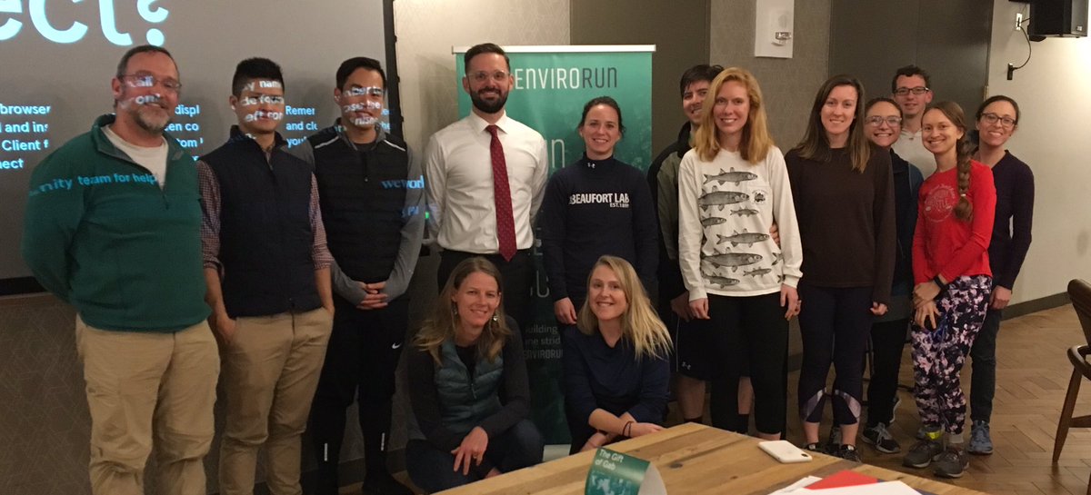 The cold couldn’t stop our Envirorunners! Thanks to all who came by and to @BushKevinJ for speaking to Envirorun tonight!
