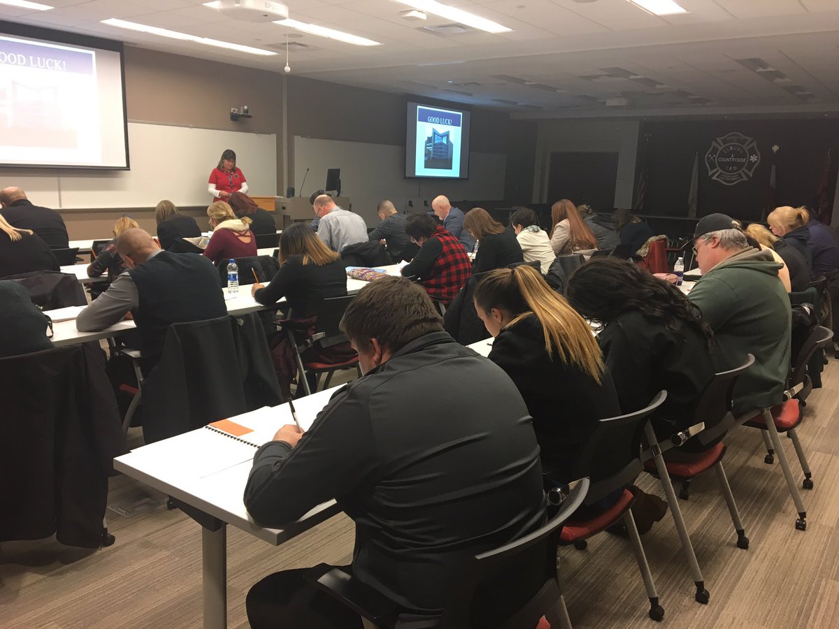 Testing for new Telecommunicators tonight!  Good luck to all the applicants. #911dispatcher #orientation #tricom911