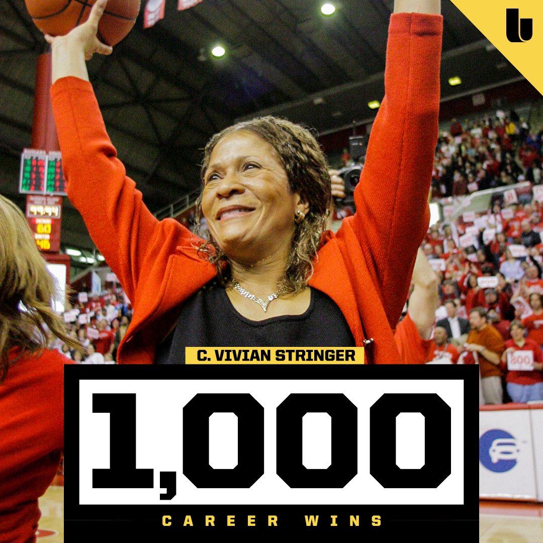 Congrats to <a href="/cvivianstringer/">C. Vivian Stringer</a> becoming the 1st African-American college basketball coach to win 1K games. #Legend