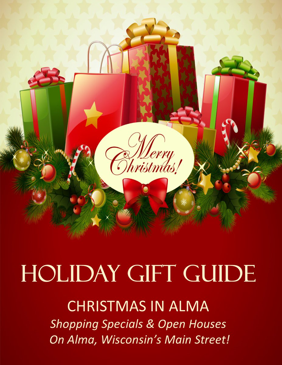 CHRISTMAS IN ALMA Holiday Gift Guide
Check out Alma's online Holiday Gift Guide to our 20 local shops. Info on shopping weekends throughout November &amp; December, open houses too!

#ChristmasInAlma #ShopAlma #AlmaWisconsinEvents #AlmaWisconsin

issuu.com/home/published…
