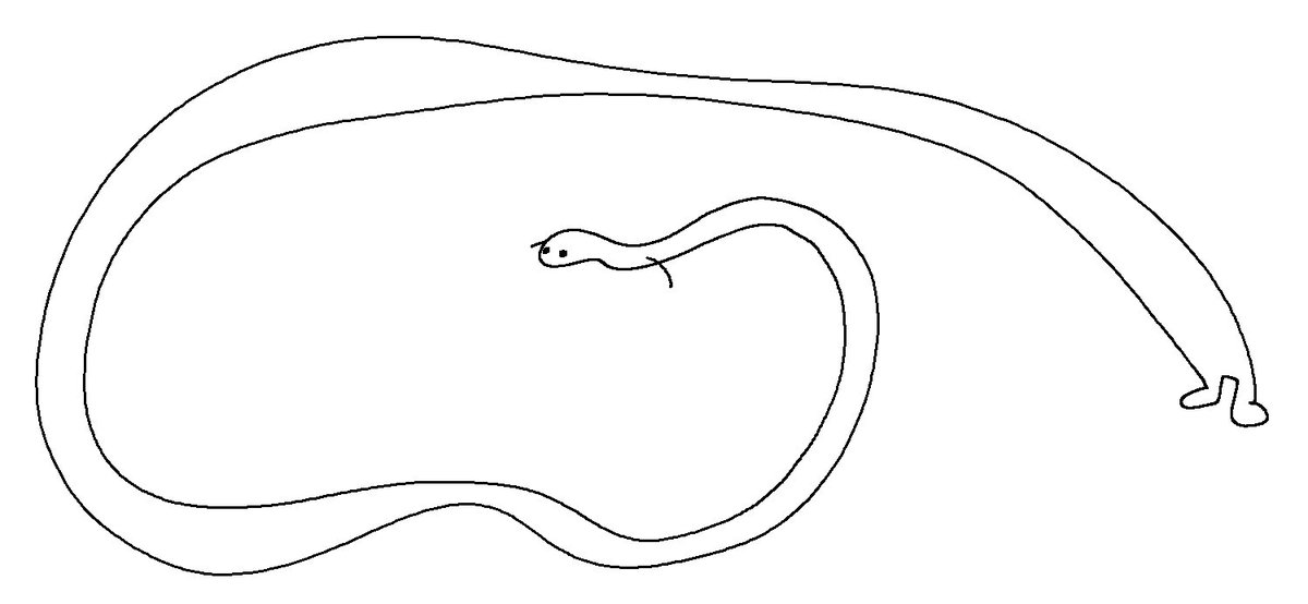 CircleToonsHD's tweet image. here is a really long snake with arms and legs