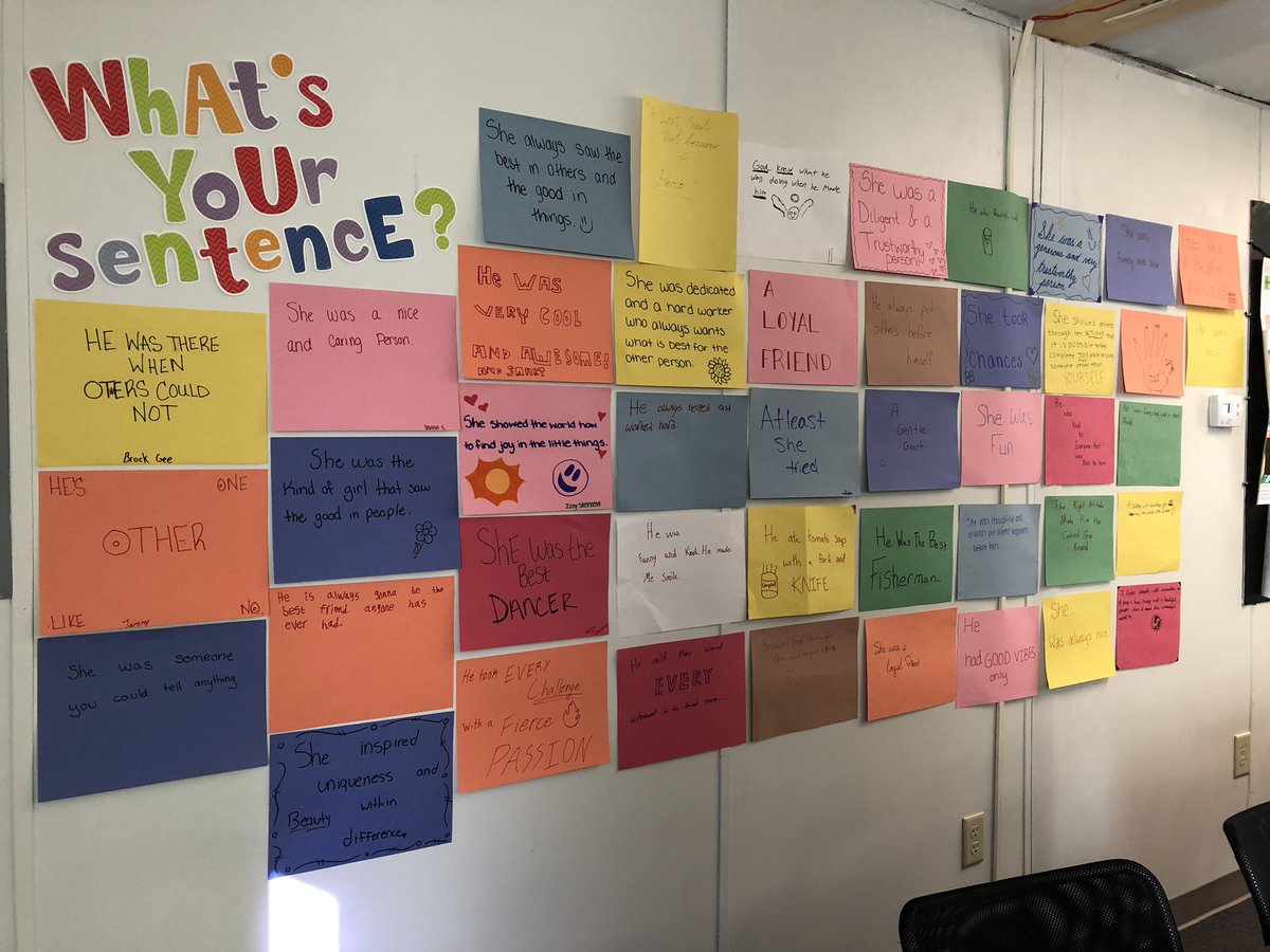 Kelley_Kaminsky's tweet photo. Beginning with the end in mind: we read Macbeth’s final soliloquy and combined it with @DanielPink #whatsyoursentence project to frame our reading of the text. We start Act 1 tomorrow @BishopVerot. https://t.co/xdiBDc85r7