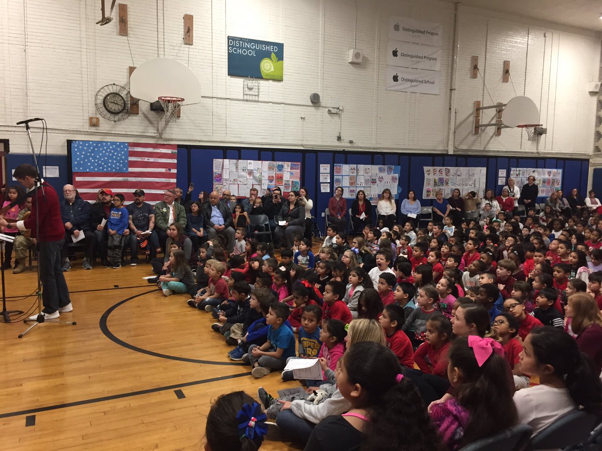 Ms_Sam_Schum's tweet photo. Great Veterans Day Assembly yesterday! #irvingpride https://t.co/Ow8s60gj3Z