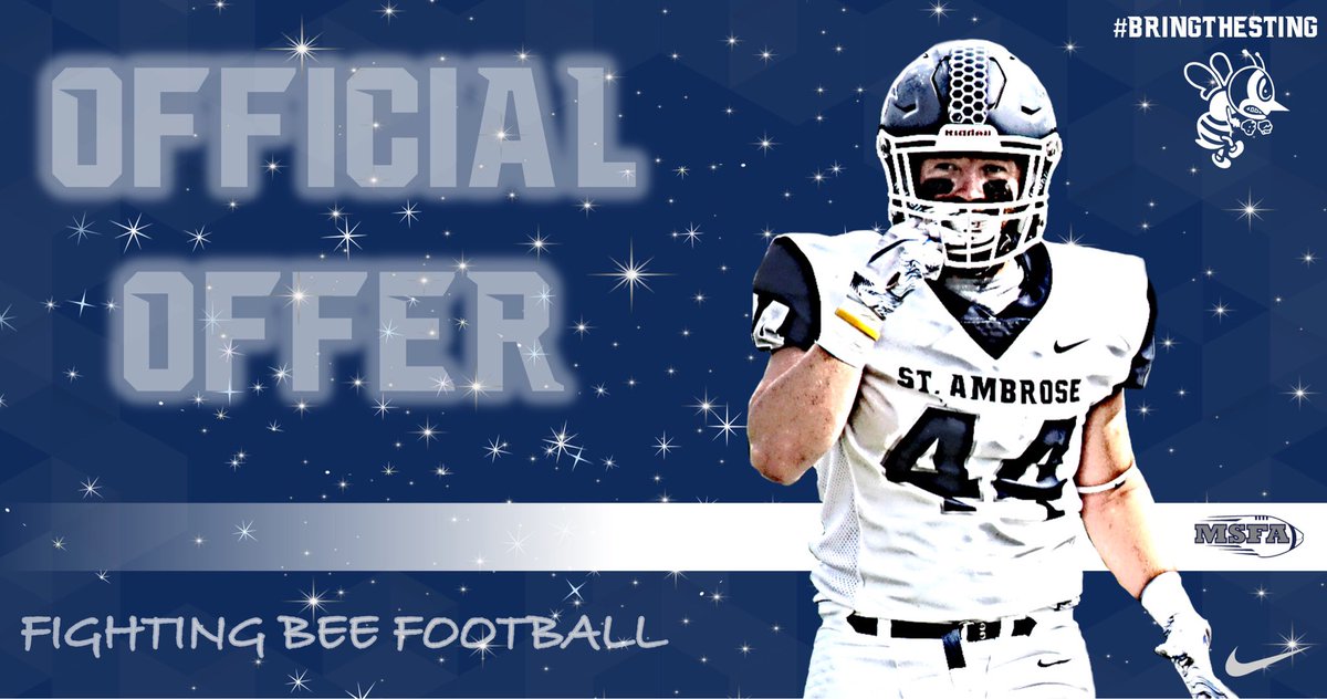 So thankful to receive my first offer from St. Ambrose University! @SAUfootballHC <a href="/FillippSAU/">Vince Fillipp</a> #BringTheSting