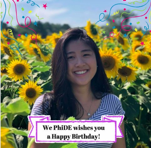 UMBPhiDE's tweet image. Happy birthday Courtney!!! Thank you for being such a kind and energetic member of our phamily, it is a joy to be around you! We hope you have an amazing day! #phide #maalphaproud