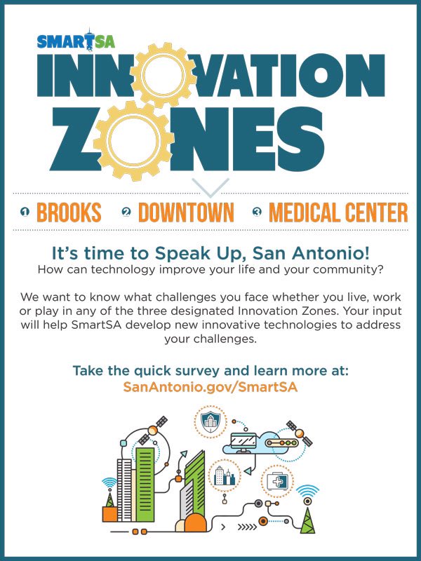 LiveBrooksTX's tweet image. If you live, work or play in the @LiveBrooksTX, Med Center or Downtown areas, #SmartSA needs your input. Take the short survey about your current experience, what challenges you face &amp;amp; how tech can improve your community! 💡sanantonio.gov/smartsa/Innova… #livebrooks #livebrooks #SATX