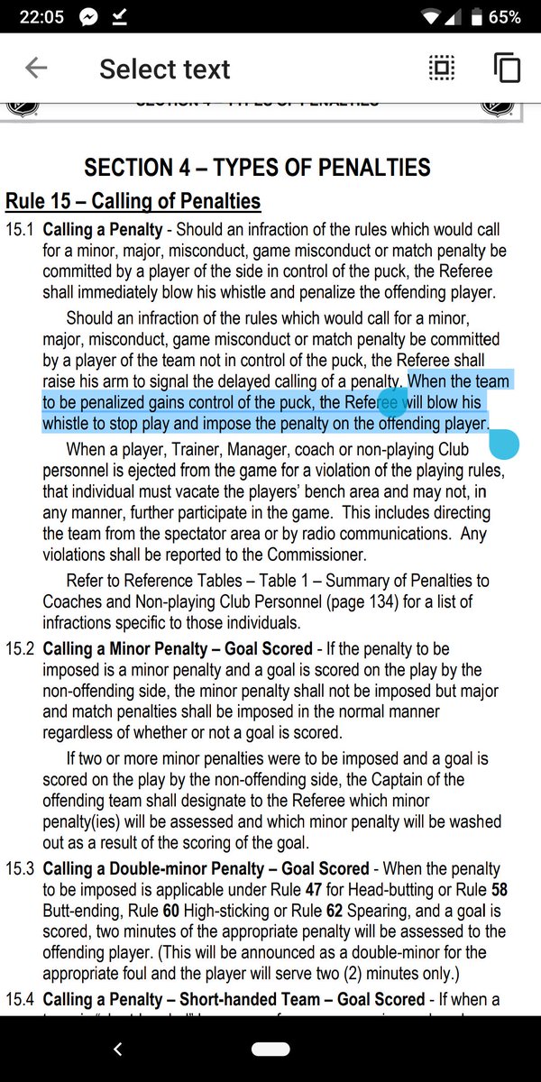 cemery89's tweet photo. @NHL according to your rulebook the @DetroitRedWings 7th goal was still a goal as the shot came before the penalty and never touched the puck after the penalty. https://t.co/BZF7GCqY9n