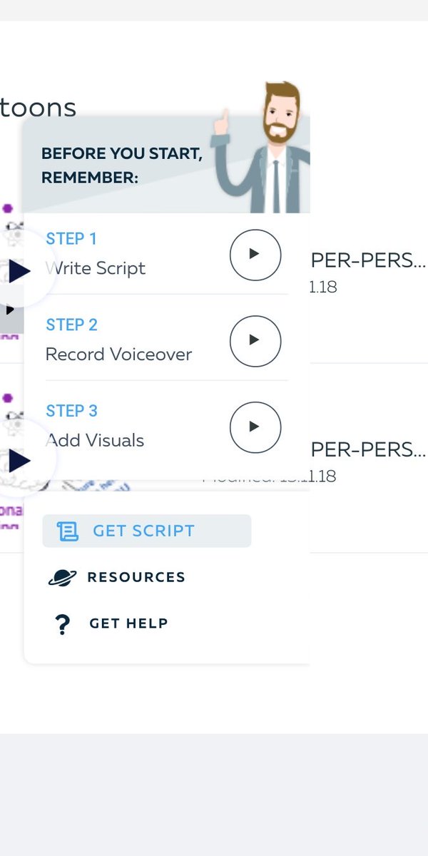 saikrishna_rao's tweet image. @Powtoon the &apos;before you start&apos; pop-up is very annoying. Unable to get rid of it when logging in from a mobile. #UXbasics