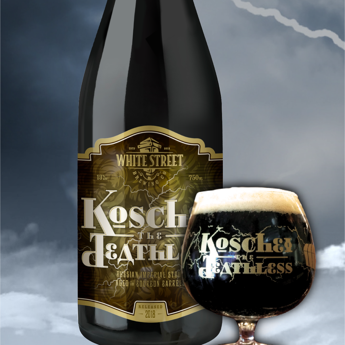 WhiteStreetBrew's tweet photo. The story of Koschei is as legendary as the beer itself. #releasingsoon #koscheithedeathless #russianstout #bourbonbarrelaged #imperialrussianstout #stout #ncbeer https://t.co/XmFDWQBNUk