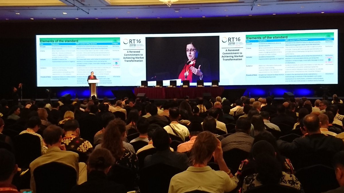 ortichit's tweet image. #RT16 #RSPO There we are : the new P&amp;amp;C. No deforestation. Growers fully committed. Raising the standard for other stakeholders. How will they share this responsibility at the same level ?