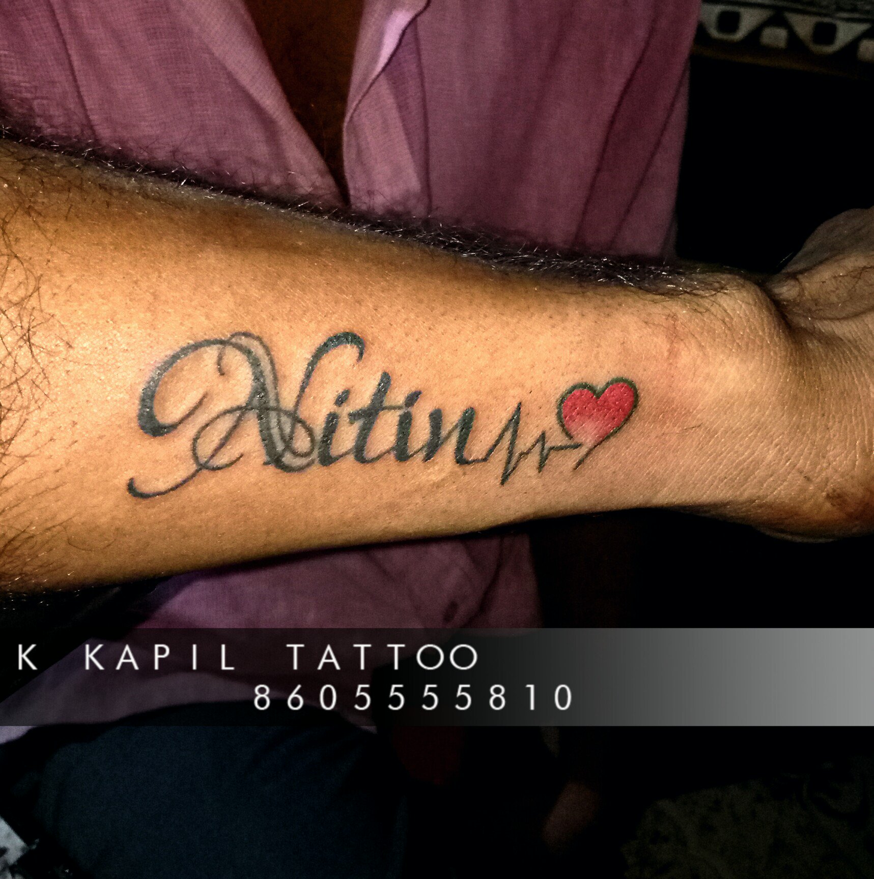 Tattoo uploaded by Vipul Chaudhary  Nitin name tattoo Nitin name tattoo  ideas  Nitin tattoo  Tattoodo