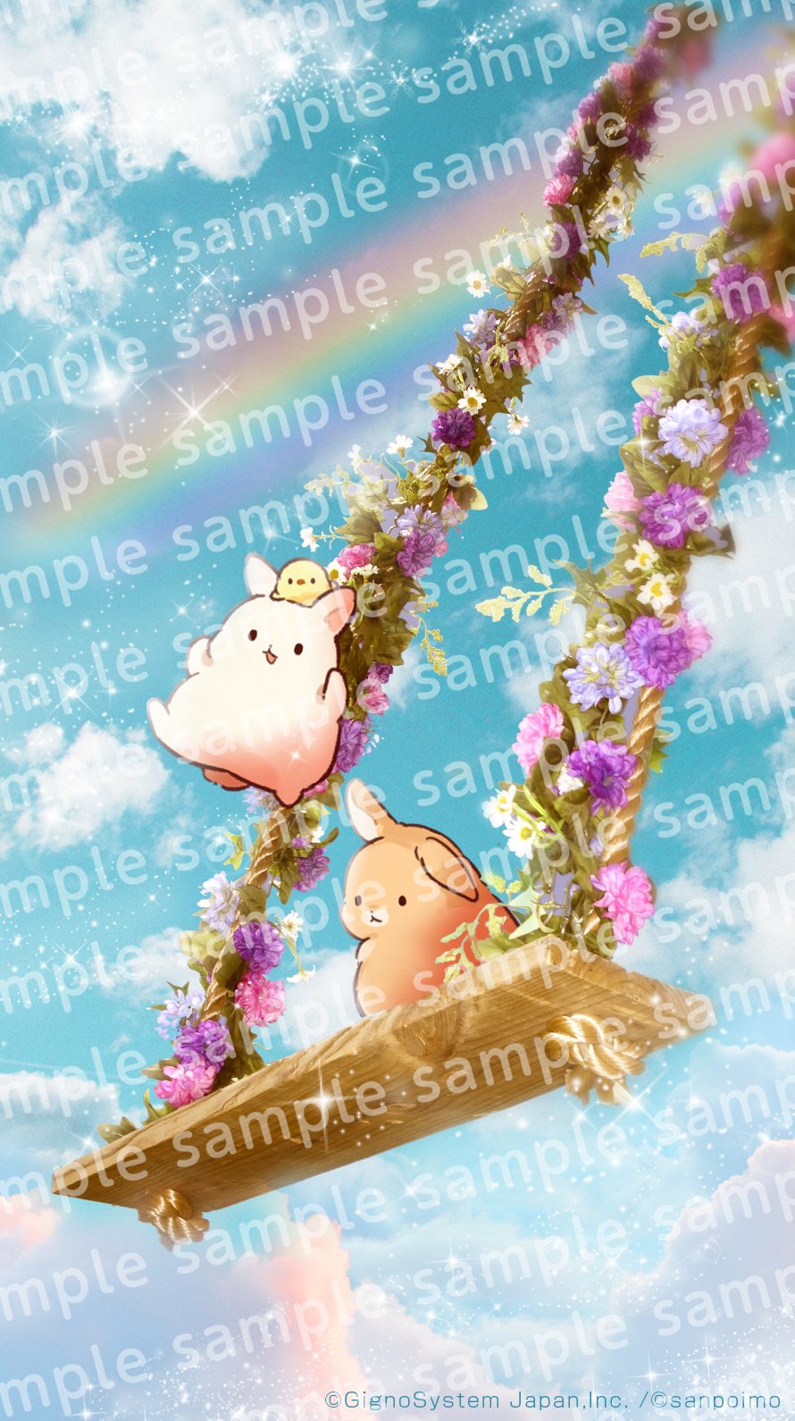 Twitter 上的 さんぽいも 秋スタンプ発売 無料のスタンプ配信アプリ Push にて もふウサギ の限定壁紙を配信中 メルヘンなデザインにしていただいてます ダウンロード T Co Vlsivzulxb 限定壁紙 Lineスタンプ T Co Ha3avnkppb