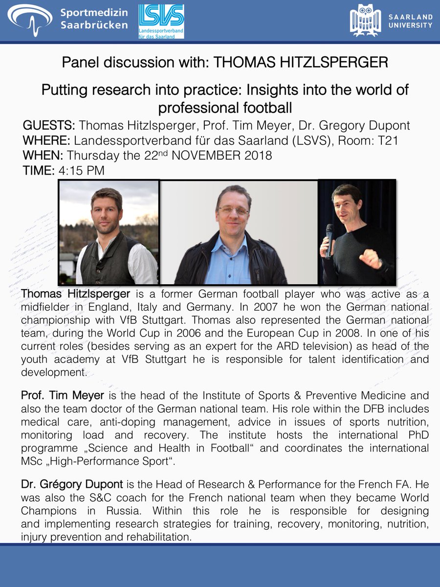 Only one week left until we have Thomas Hitzlsperger &amp; <a href="/GregDupontSport/">Greg Dupont</a> as guests for a panel discussion! On Thursday 22/11 between 4 &amp; 6 pm (CET) you can ask questions using #QuestionsForHitze