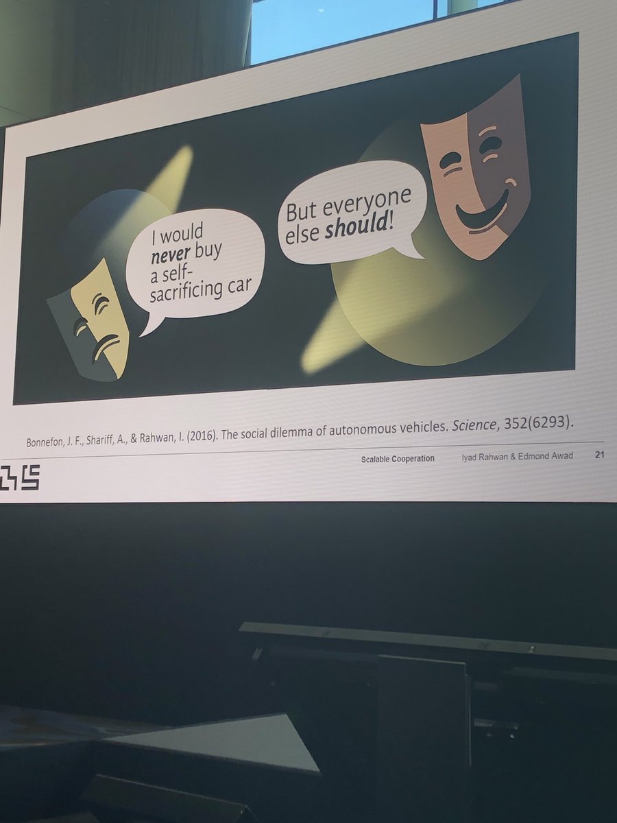LeukertB's tweet image. Iyad Rahwan at #SAPSelect - need to start a societal conversation. Is there a moral machine in future?