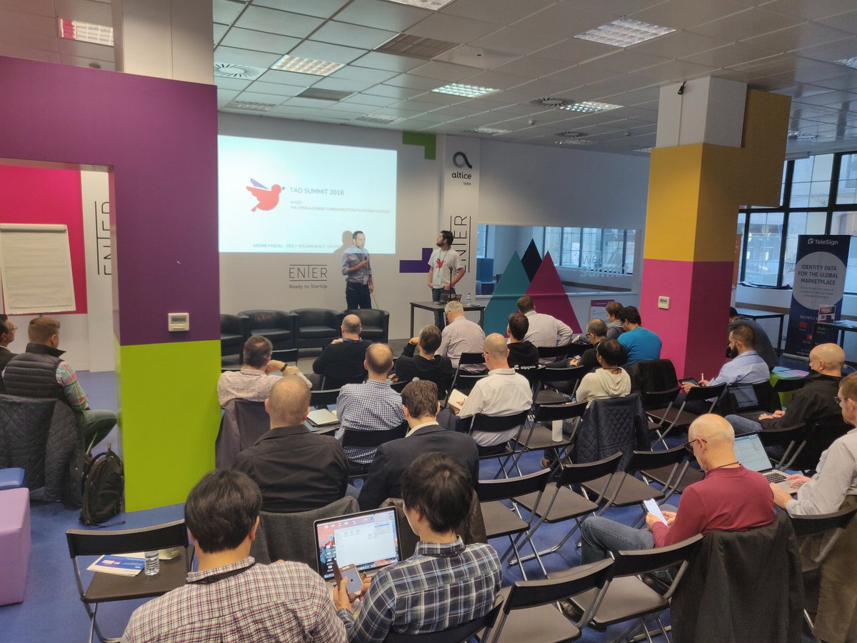 Alan_Quayle's tweet photo. Day 2 @TADSummit kicks off with @wazocommunity @quintana_ @jerome_pascal opening keynote. https://t.co/Ixld8YKHbr