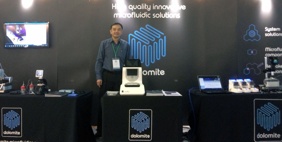 dolomite_micro's tweet photo. What a busy #MicroTAS2018 this year! We've really enjoyed chatting to you all at our booth about our shared love of #microfluidics! Did you catch the #sharktank winner?! :-) https://t.co/Wr3dEXXcJf https://t.co/MWz6RyFI01