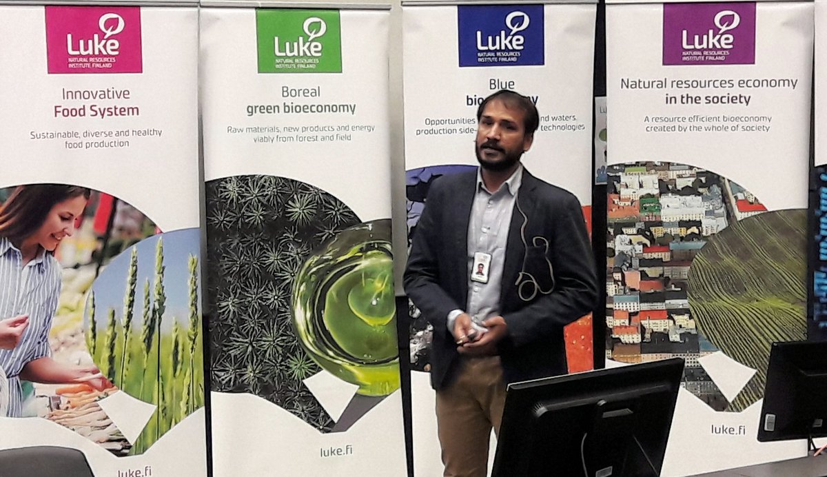 LukeFinland's tweet image. Saw dust, bark , uneven chips or cuts… #Wood product industries generate large #biomass sidestreams. @AnujKSaroha1 pitching his idea on how to make new products out of it. #LukeLEADS #forest #biomass #LukePeople