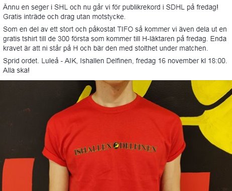 LuleaFans's tweet image. 👇✊