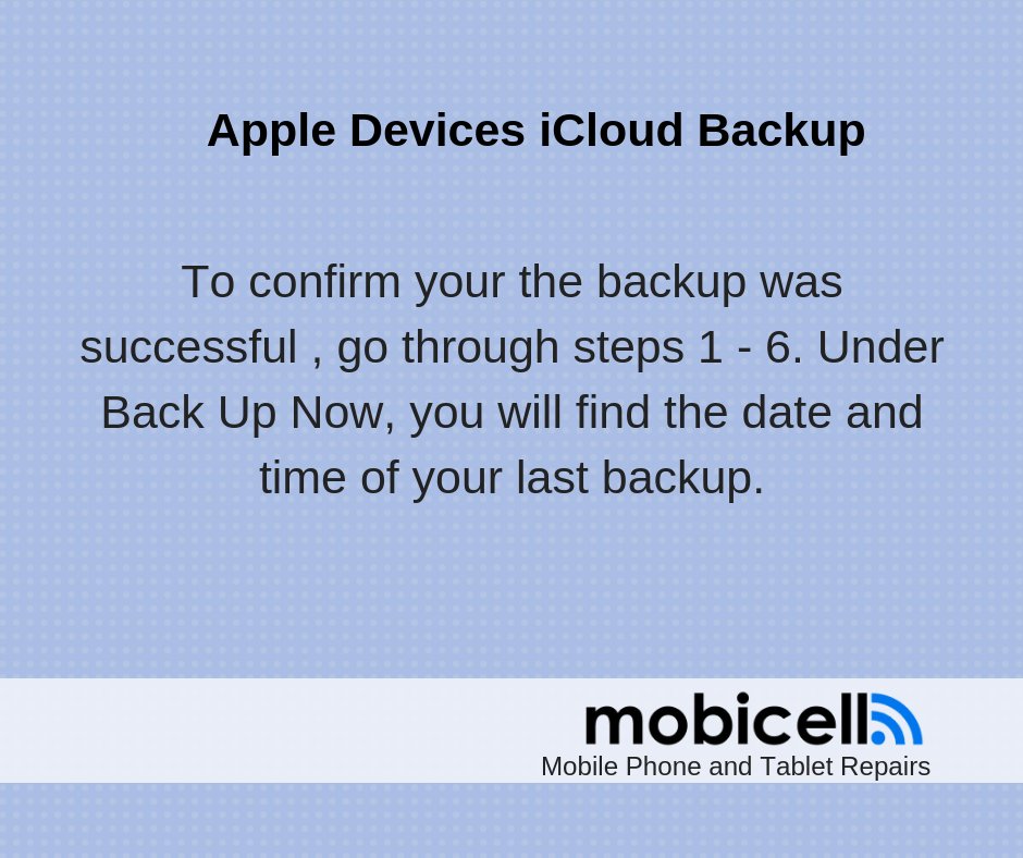 mobicellaus's tweet image. Part 2 How to backup your Apple device to iCloud #iphonebackup #ipadbackup #icloud #coomera