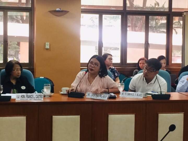 Karapatan SecGen @TinayPalabay & Legal Counsel @soltaule participated in the Technical Working Grp of the Comm on Human Rights @ the House of Representatives on the Human Rights Defenders Protection Bill. #ProtectDefenders