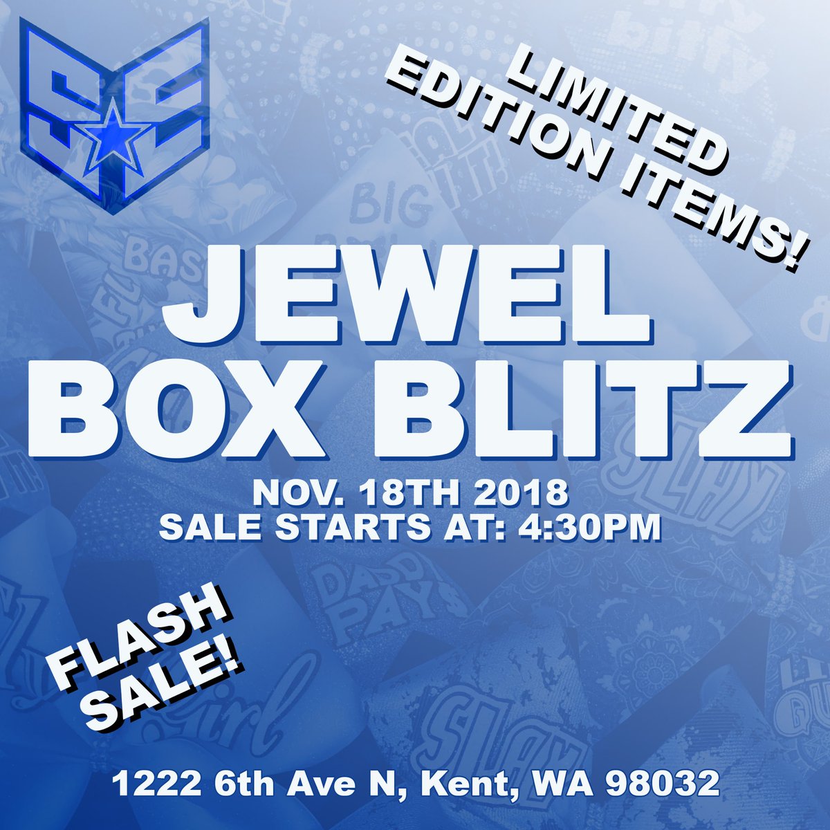 Before the doors open for our Jewel Box Showcase, South Elite will be hosting the Jewel Box Blitz! This flash sale will feature unique and limited edition items. These items will only be available at this one-time sale, and there is a limited supply!