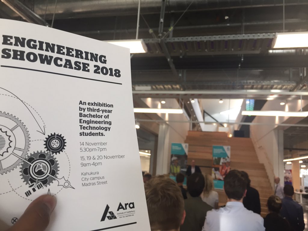 Such amazing innovation on display at the <a href="/AraCanterbury/">Ara</a> Engineering showcase 2018. Most projects have great potential for commercialisation. A testament to the amazing potential and ingenuity of our city's students.
#Cityofopportunities <a href="/Christchurch_NZ/">ChristchurchNZ</a>