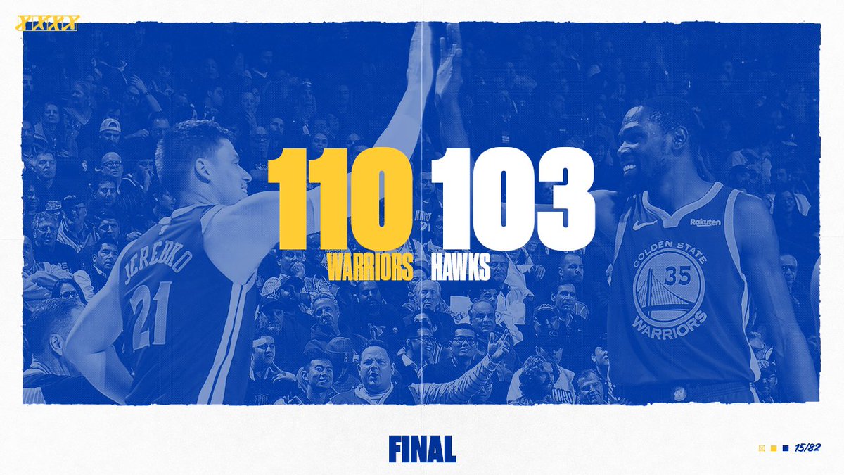 warriors's tweet photo. 12-3. #DubNation https://t.co/ycrsR5WDse