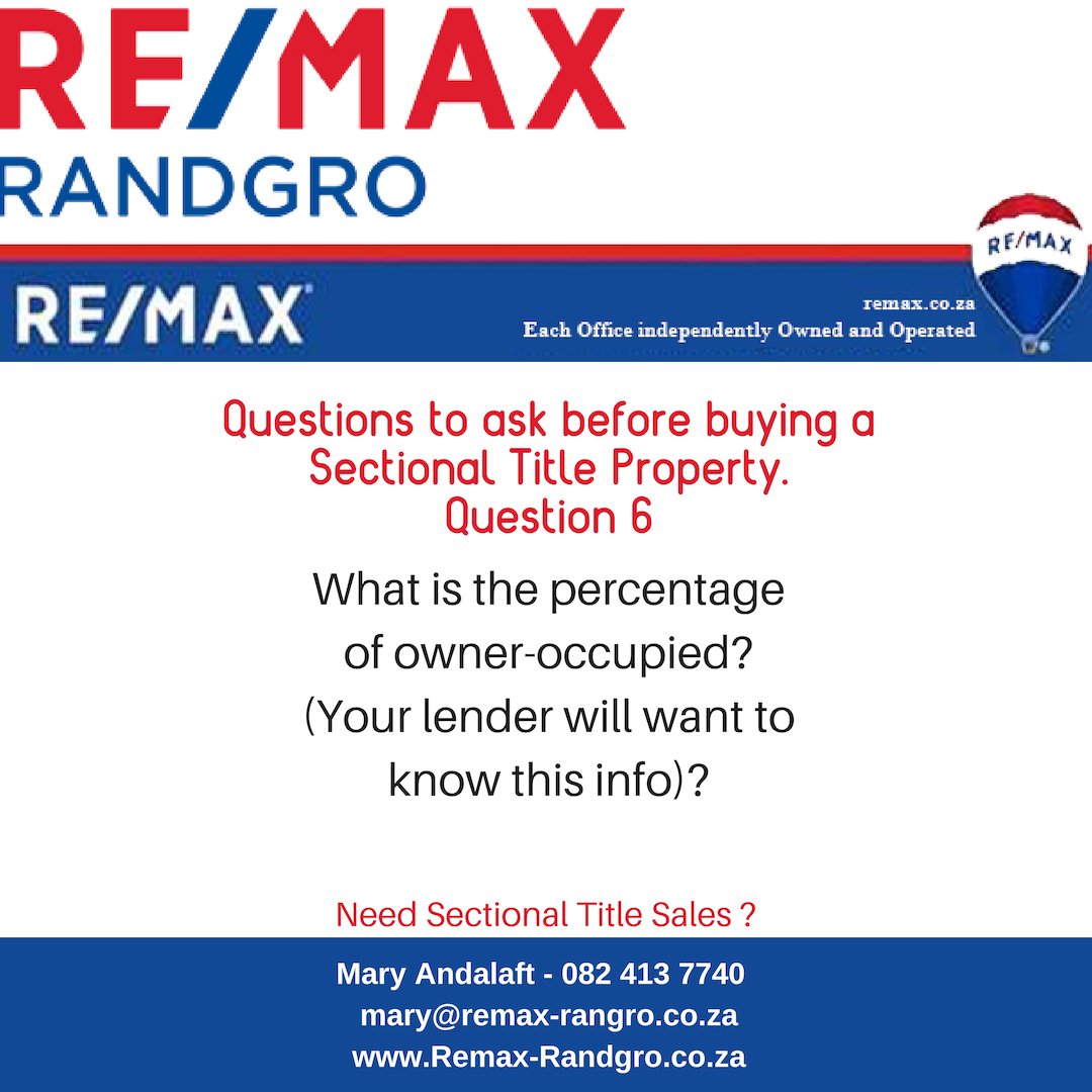 sectionalprop's tweet image. Sectional Title Living. Need answers? - Call Mary Andalaft 082 413 7740 or email info@sectionaltitlespecilalist.co.za 
or mary@remax-randgro.co.za 
#sectionaltitle #townhouse #apartments #cluster 
/www.remax-randgro.co.za/property_search_result.aspx?status=-10&amp;amp;agent_ref=352