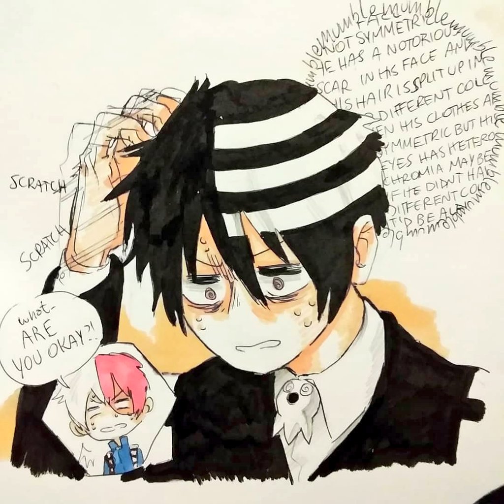 Norくん On Twitter If Death The Kid Met Shouto Todoroki Bnha