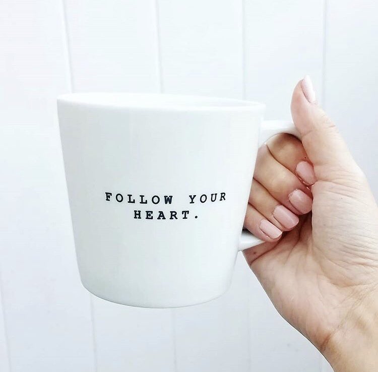 Today’s advice is to follow your ❤️

#coffee #WednesdayMotivation #wednesdaythoughts #wednesdaymorning #Wednesday #quotes #coffeeplease #CoffeeTalk