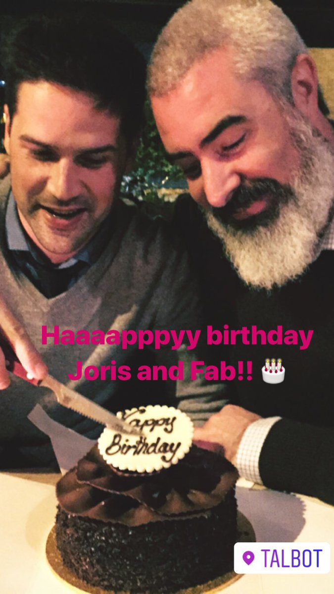 Happy birthday Fab and Joris!! Some cheeky Black Forest Gateaux as a midnight snack last night 🎂