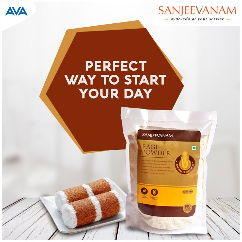 avacaregroup's tweet photo. Sanjeevanam ragi powderis rich in dietary fibre and can be used to make tasty breakfast dishes like puttu, idiappam etc.
Shop now -https://t.co/nOdj5JjKE3

#AVACare #Sanjeevanam https://t.co/thwEXNgDOy