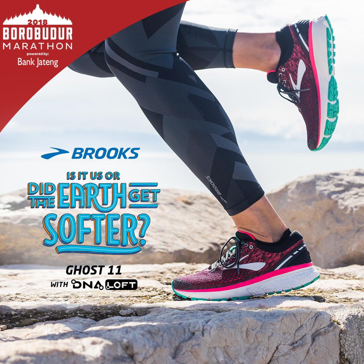 PlanetSportsRun's tweet photo. Borobudur Marathon sudah dekat. Siapa yang akan race dengan Brooks? Brooks Ghost 11 dilengkapi bantalan BioMoGo & DNA LOFT yang responsif & Segmentend Crash Pad untuk transisi tumit ke jari yg lembut. Kunjungi toko RUNNERid atau belanja online di https://t.co/m5tHAzUNfb #RUNNERid https://t.co/m2MH462Q3g
