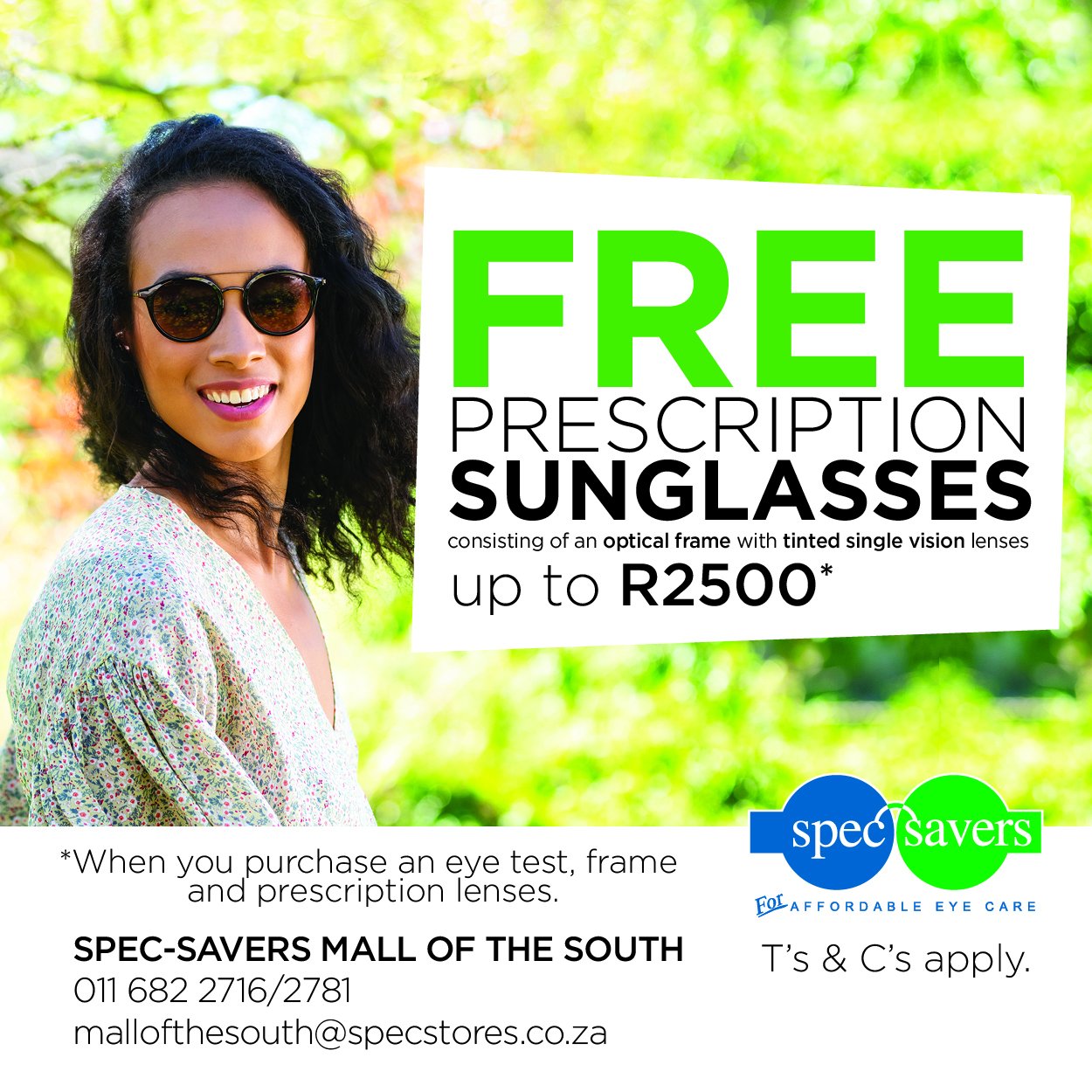 Free prescription sales sunglasses offer