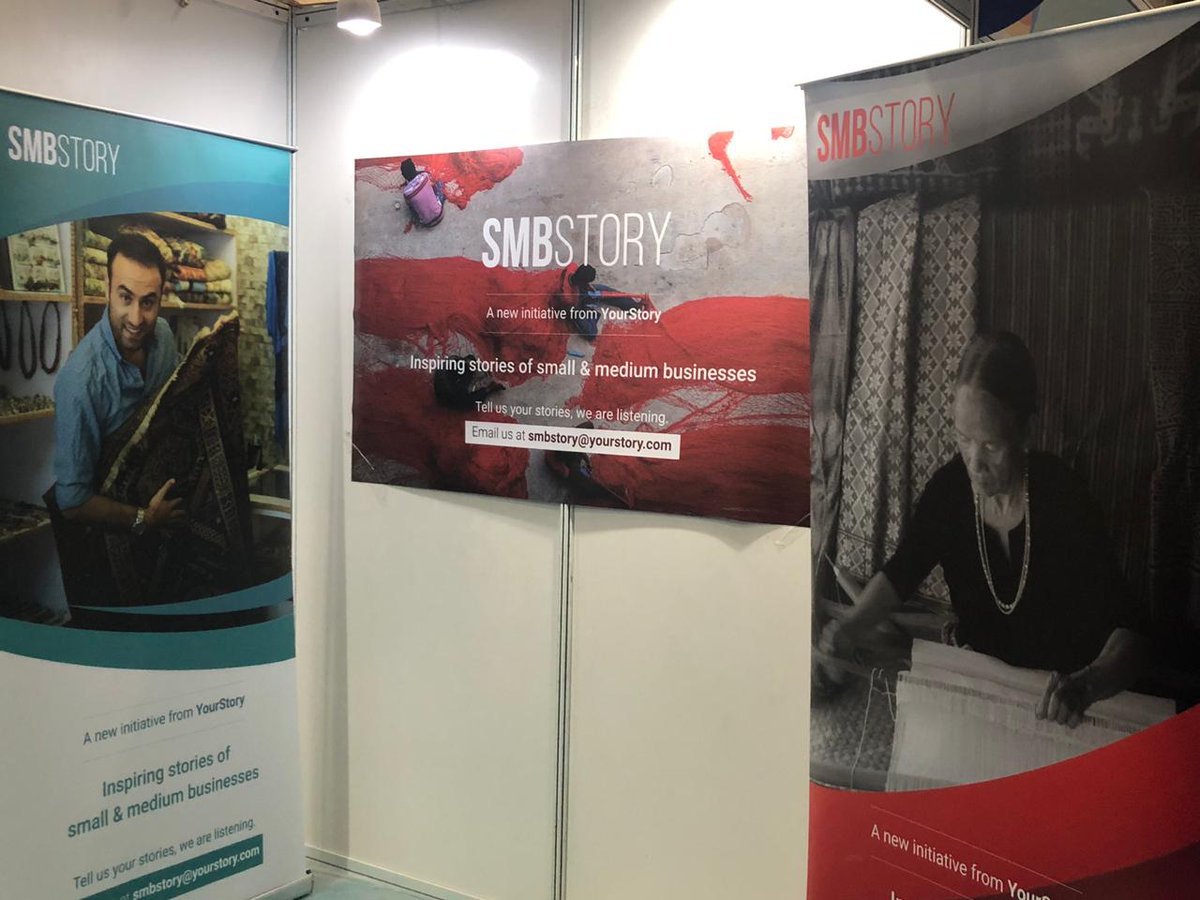 .@smbstory is in #Delhi at #IITF2018. #MSMEs and #entrepreneurs come and meet us at our story booth.