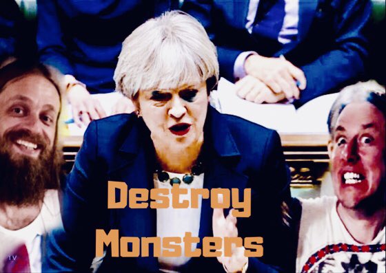 Today was an interesting day for Jake  and Gus  as they have spent the day trying to get Destroy Monsters by @Huntfortitans through Cabinet 🤘🤘
#Theresalovestitans  

huntfortitans.bandcamp.com/album/destroy-…