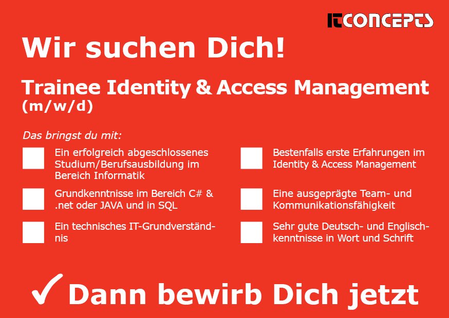 ITConceptsJobs's tweet image. Nutze deine Gelegenheit und komm zum #Unternehmenstag  in Sankt Augustin am 14. November. Zwischen 10 und 16 Uhr kannst du uns  zum direkten Austausch treffen. Hier informieren wir dich gerne über  unser Unternehmen, das Traineeprogramm und beantworten deine Fragen.  
#ITConcepts