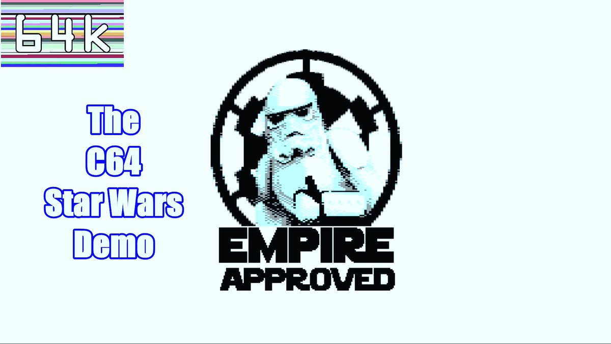 bastichb64k's tweet image. Here&apos;s the excellent new demo for the C64 from Censor Design , &quot;The Star Wars Demo&quot; 

youtu.be/_54ChK2WKmA

#bastichb64k #censordesign #EverythingC64 #C64 #Commodore64 #StarWars #starwarsfan