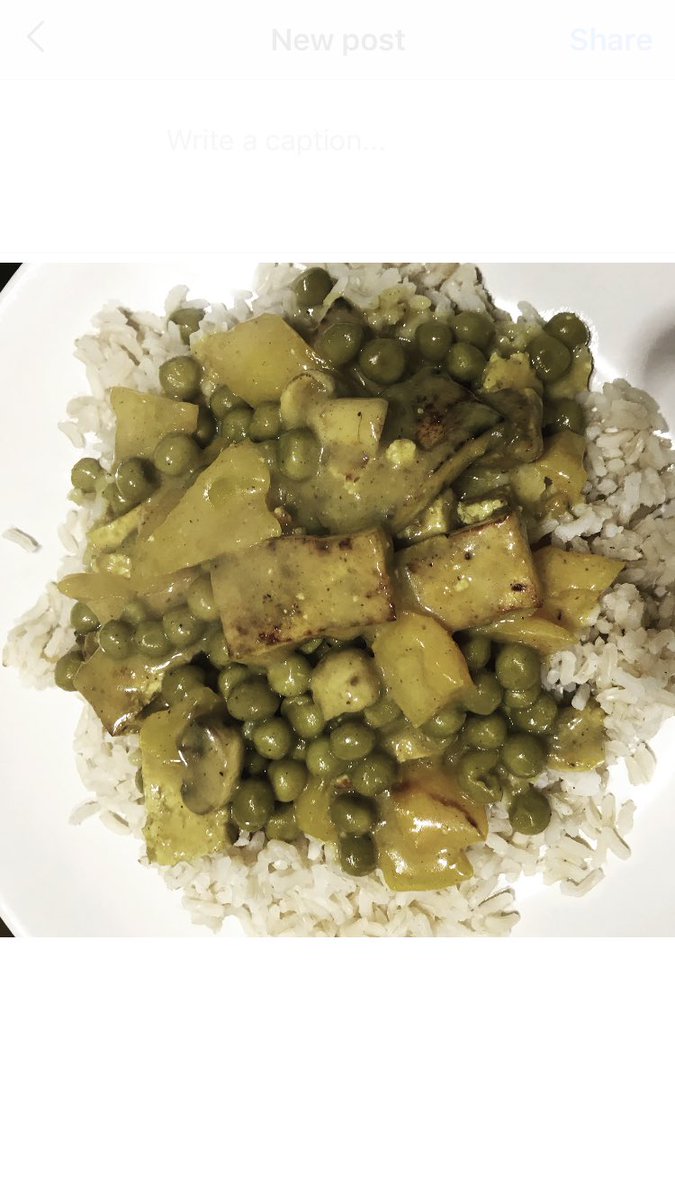 Last nights dish 🥰 #tofucurry #plantbased