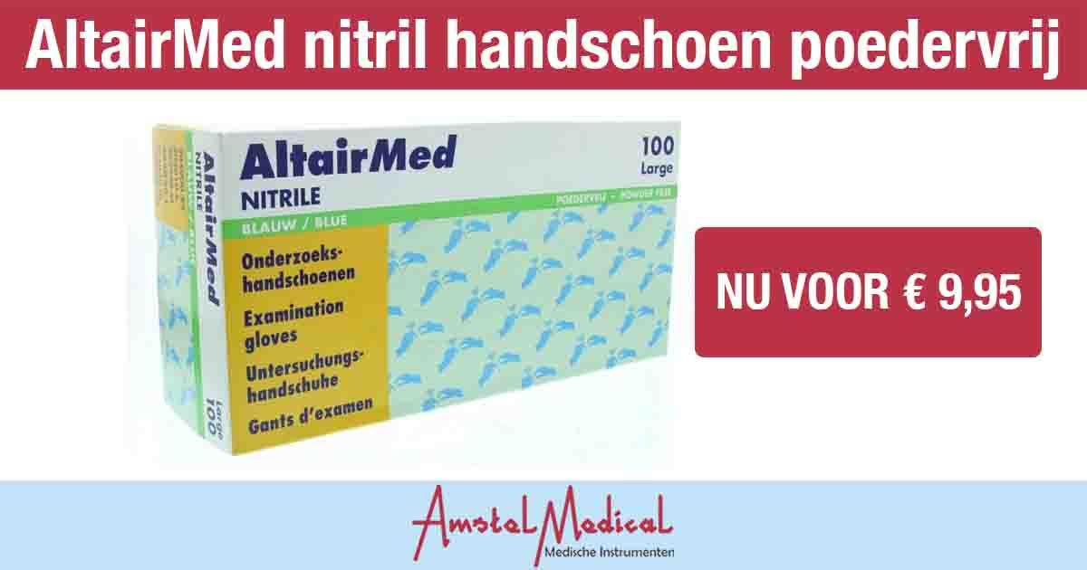 Pessimist Poging Doordeweekse dagen Amstel Medical on Twitter: "Poedervrije AltairMed Nitril handschoenen kopen  voor de beste prijs? Bestel nu een doos van 100 handschoenen voor maar €  9,95! https://t.co/88tYeDEe9F #zorg #zorgproduct https://t.co/9yilm3tpnp" /  Twitter