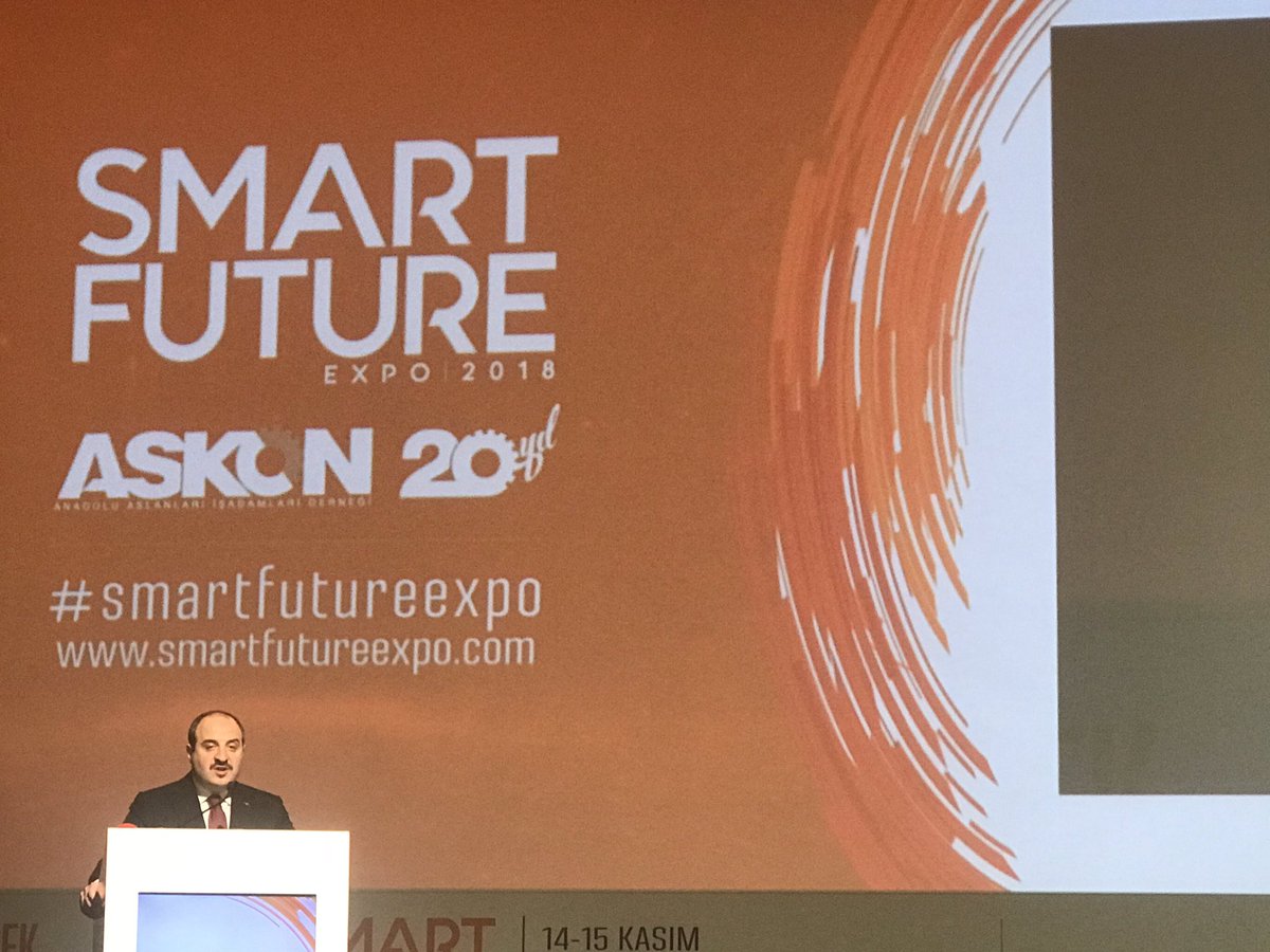 Sanayi ve Teknoloji Bakanı Sn. Mustafa Varank konuşmasını yapıyor.

@TCSanayi @varank

#askon #akıllıgelecek #smartfuture #teknoloji #expo #fuar #akıllışehir #smarttech #smartcity #smartfutureexpo #projebaharı7

@BilisimDernegiO @BilisimGrubu

@DijitalBiz @VatanseverBlsm