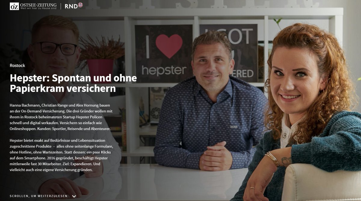 hepster (@moin_hepster) on Twitter photo Heute Abend heißt es Daumen drücken. <a href="/OZlive/">Ostsee-Zeitung</a> verleiht den #Existenzgründer Preis an junge #Unternehmer mit hepster unter den #Finalisten 🤞multimedia.ostsee-zeitung.de/oz-existenzgru… Heute Abend heißt es Daumen drücken. <a href="/OZlive/">Ostsee-Zeitung</a> verleiht den #Existenzgründer Preis an junge #Unternehmer mit hepster unter den #Finalisten 🤞multimedia.ostsee-zeitung.de/oz-existenzgru…