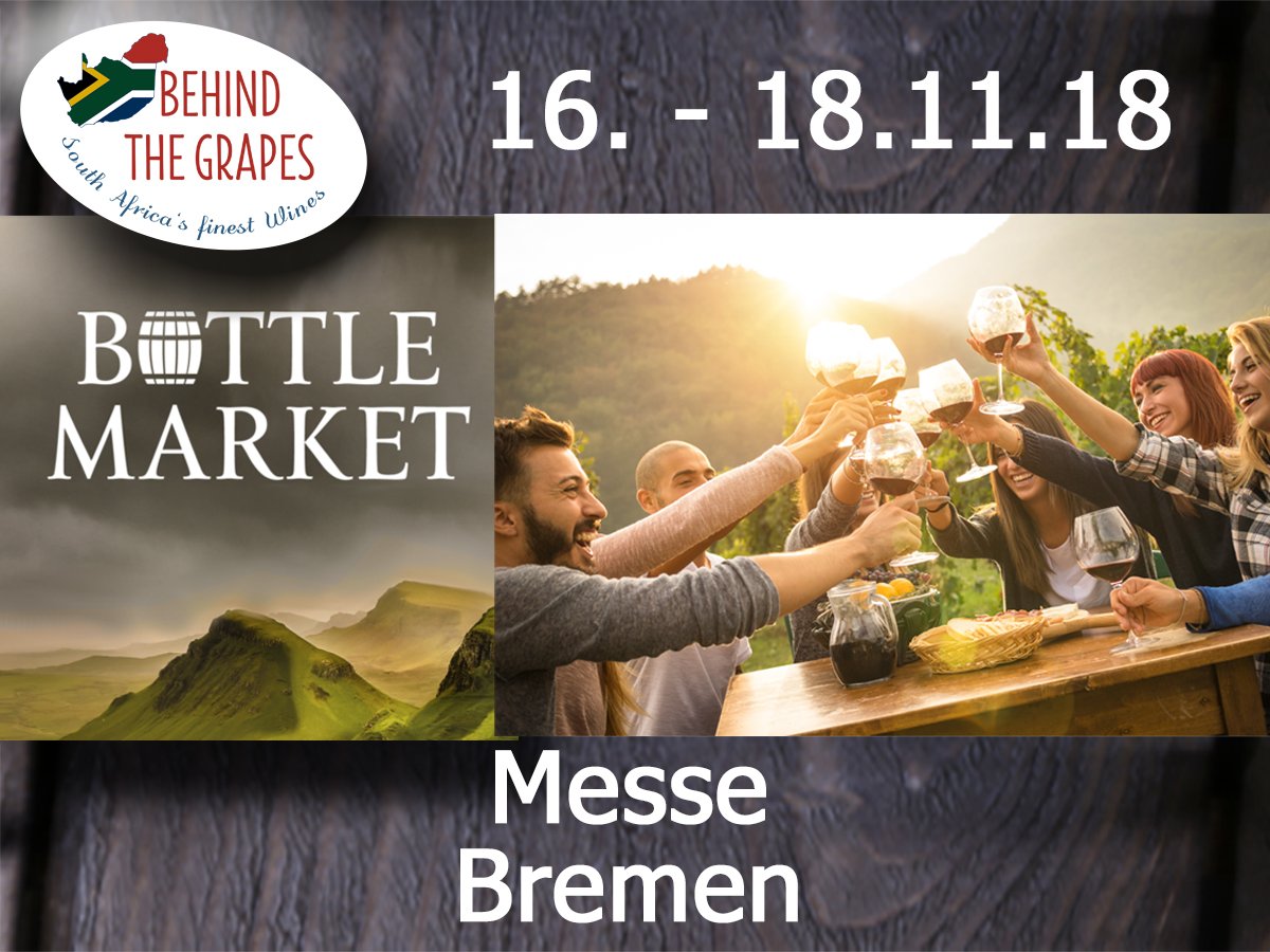 BehindTheGrapes's tweet photo. Südafrika in Bremen. Besucht uns auf dem BOTTLE MARKET und geniesst ein gutes Glas südafrikanischen Wein oder probiert südafrikanische Spirituosen. Ihr findet uns in Halle 7 an Stand J 20
#bremen #bottlemarket #siphappens #wein #weinprobe #gin #grappa #trester https://t.co/UZ2IobgJlH