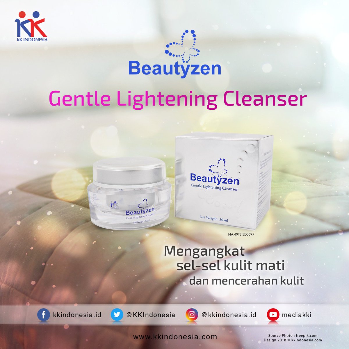 BEAUTYZEN GENTLE LIGHTENING CLEANSER
Mengangkat sel-sel kulit mati sekaligus membersihkan,,

Info Detail : 
kkbeautyzen.com
goo.gl/EAGjVw

#kkindonesia #beautyzen #GentleLighteningCleanser #Pembersih #Wajah #SelKulitMati #AntiInflamasi #Melembabkan #Kecantikan