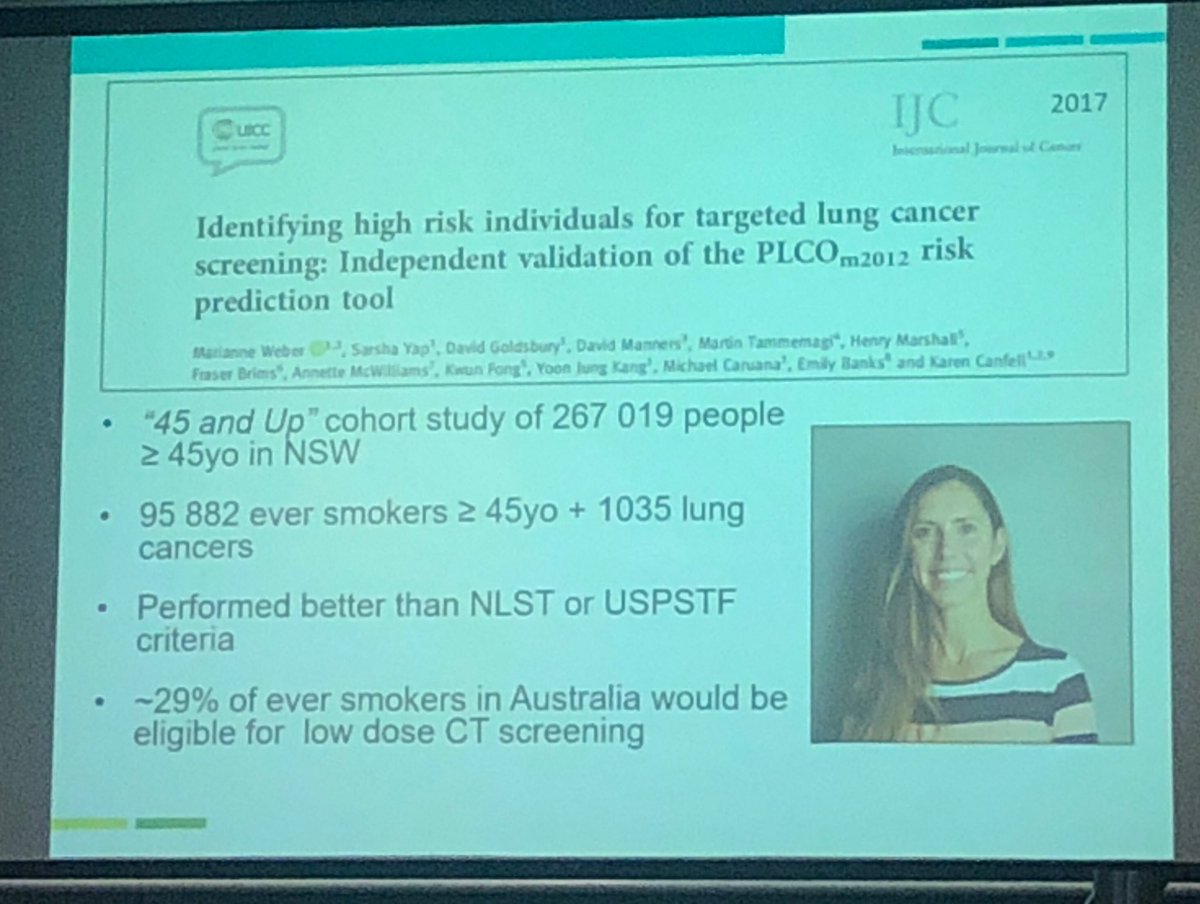 anniemiller01's tweet image. Lung Cancer screening  in Oz what’s new and recommended @marianne_weber @CCNSWResearch @CCNewSouthWales @COSAoncology #COSA18