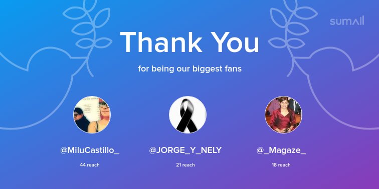 popartcultural's tweet photo. Our biggest fans this week: @MiluCastillo_, @JORGE_Y_NELY, @_Magaze_. Thank you! via https://t.co/9hcEf9uP9p https://t.co/y463xpmHVO